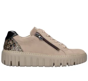 Waldlaufer Livia Ladies Zip Side Lace Up Sneaker