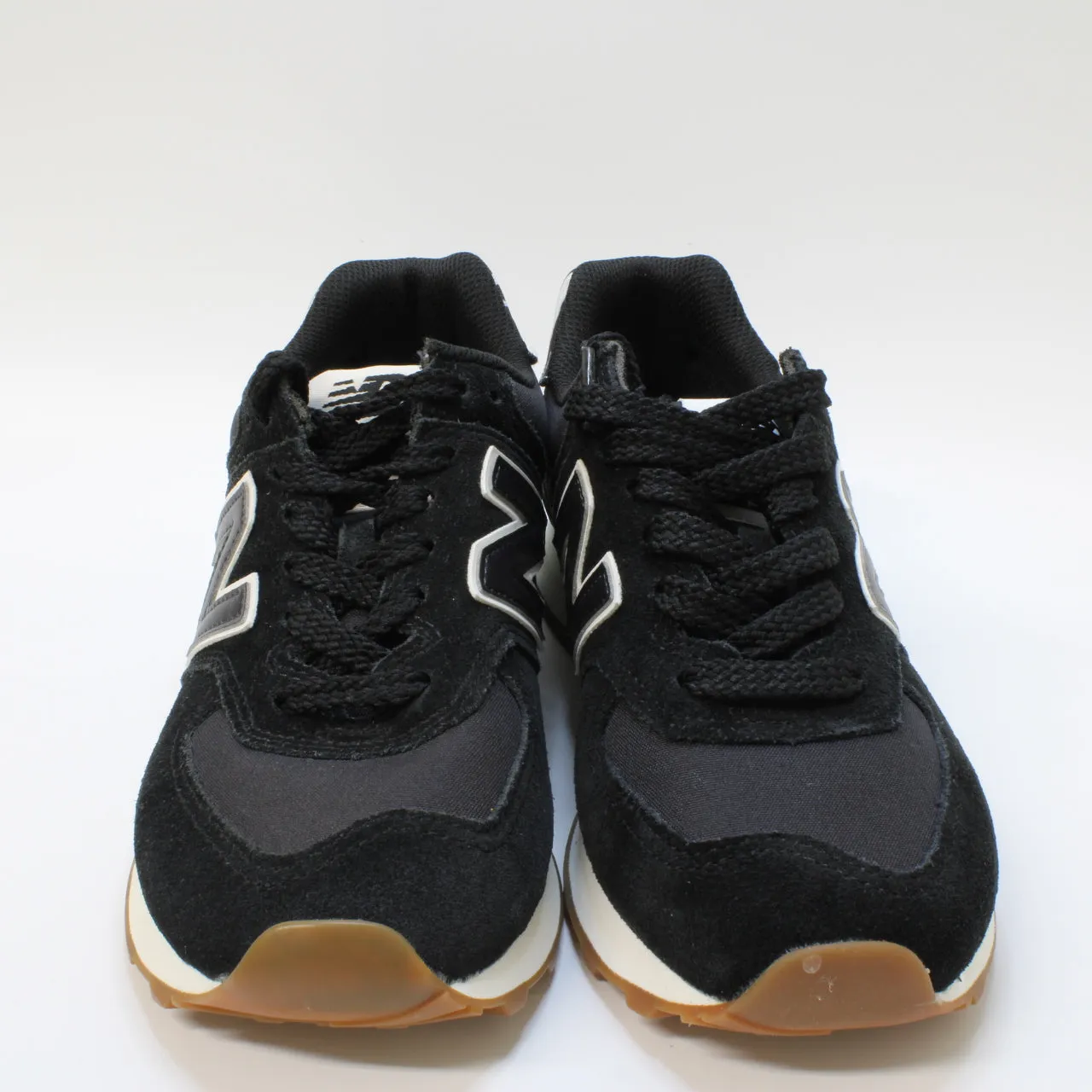 Womens New Balance 574 Black White Zebra Gum Uk Size 4